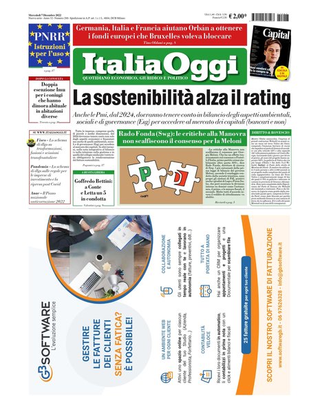 Italia oggi : quotidiano di economia finanza e politica